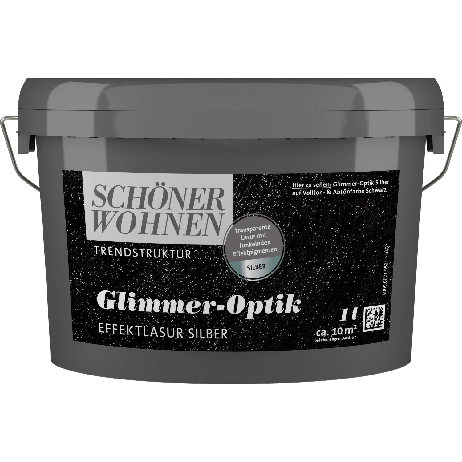 Schöner Wohnen Glimmer-Optik Effektlack Silber 1,