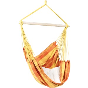 Amazonas Hängesitz Relax Orange, 130x100 cm. Bequemer Hängesessel für Garten und Terrasse.