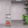 Relaxdays Schwerlastregal mit MDF-Böden in Holzoptik, 120x60x30 cm, ideal für Werkzeug und schwere Gegenstände.
