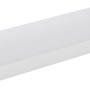 Weißer Regalboden Carlton, 60 cm breit, für schwebende Wandmontage.
