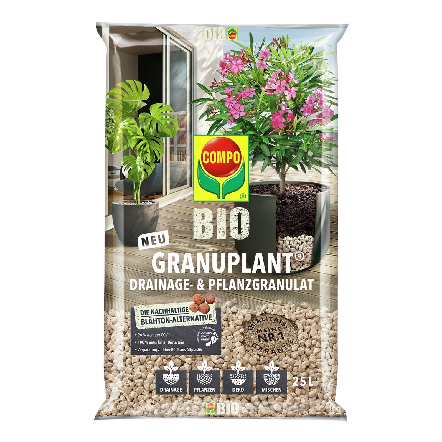 Compo BIO Granuplant® Drainage- und Pflanzgranulat 40 x 25l