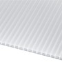 Weiße, opale 16 mm Hohlkammerplatte (6000x1200 mm) für Kunststoffbedachung.