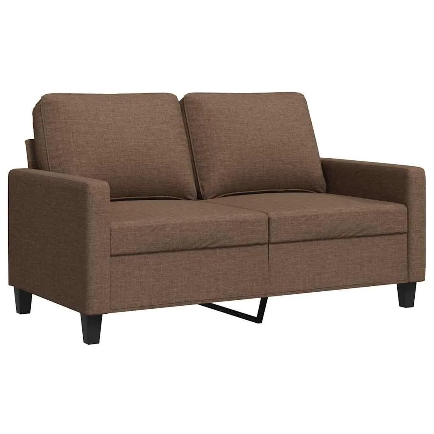 vidaXL 2-Sitzer-Sofa Braun 120 cm Stoff 359158