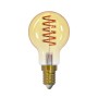 Arcchio LED E14 Lampe, Glas, amberfarben, mit spiralförmigem Leuchtfaden