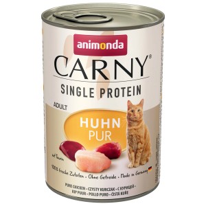 Animonda Carny Single Protein Huhn, 400g Dose Katzen-Nassfutter mit Huhn und Katze.