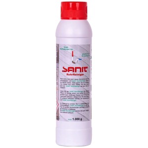 Sanit Rohrreiniger Pulver, 1000g Dose zur Beseitigung von Rohrverstopfungen.