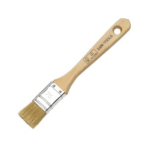 LUX Kleberpinsel, 25 mm, mit hellem Holzstiel und Naturborsten.