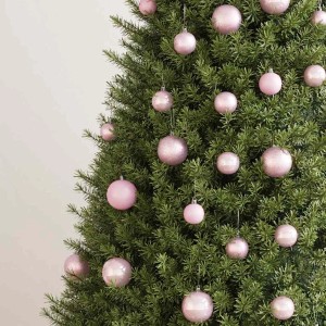 vidaXL 100-Tlg Weihnachtskugel-Set Rosa 330084