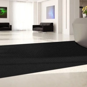 Floordirekt Schmutzfangmatte Hong Kong Extra Robust Rutschfest Schwarz 200 x 350 cm
