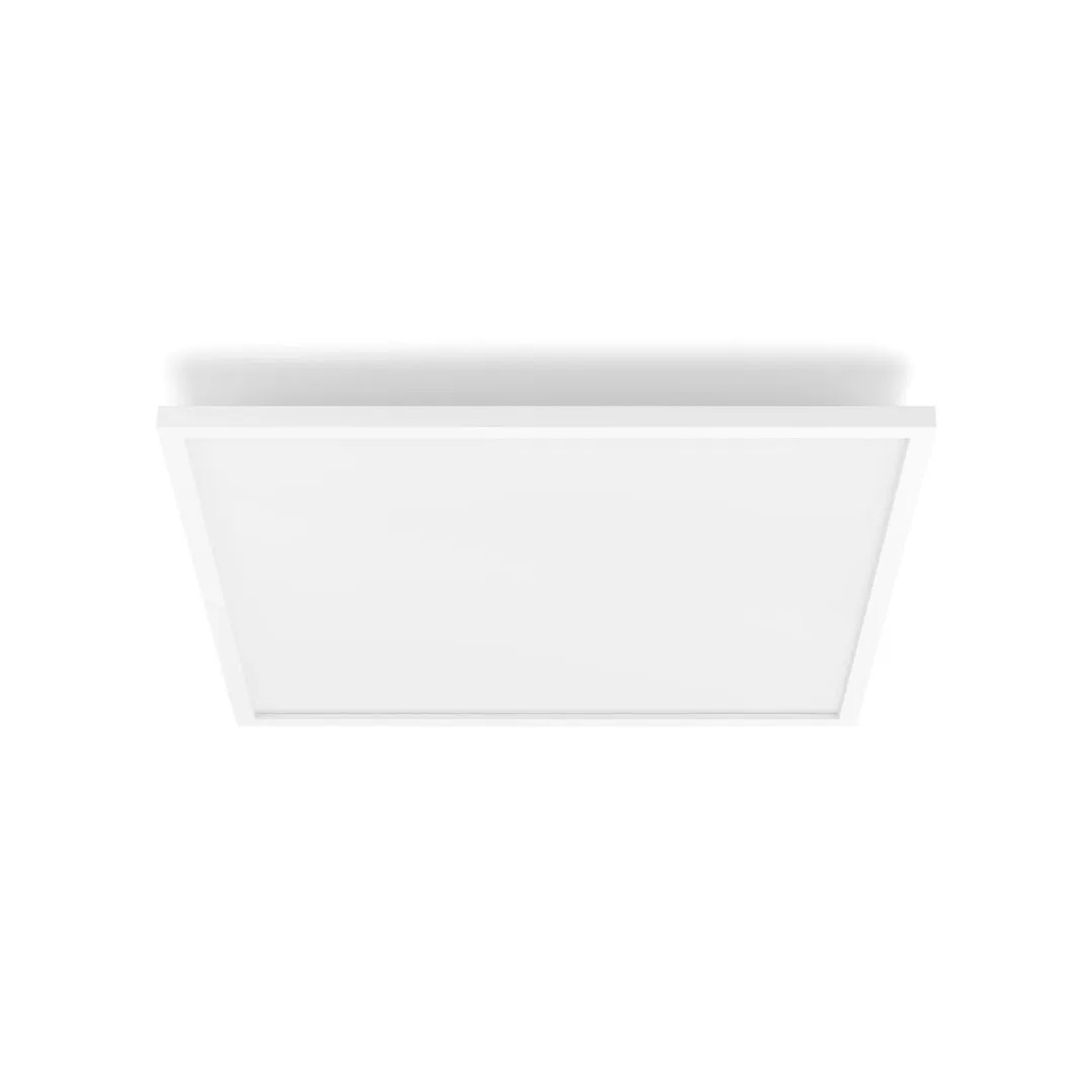Quadratisches, weißes Philips Hue Panel Surimu 60x60 cm für Deckenmontage. LED Deckenleuchte mit Farbwechsel.