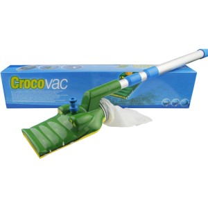 Summer Fun CrocoVac Poolsauger mit Teleskopstange und Filterbeutel für kleine Pools.