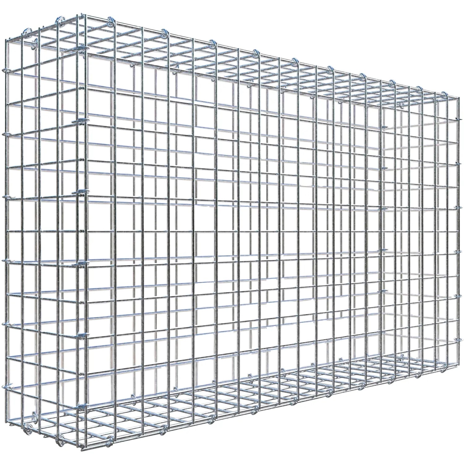 Gabiona C-Ring-Gabione 60 x 100 x 20 cm Maschenw 5 x 5 cm