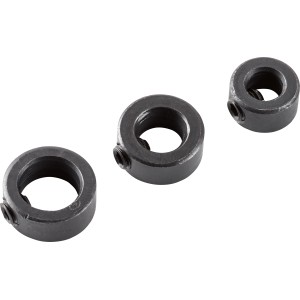 LUX Tiefenstopp-Set Classic, 3 Metallringe zur Tiefenbegrenzung für Bohrer (6, 8, 10 mm).
