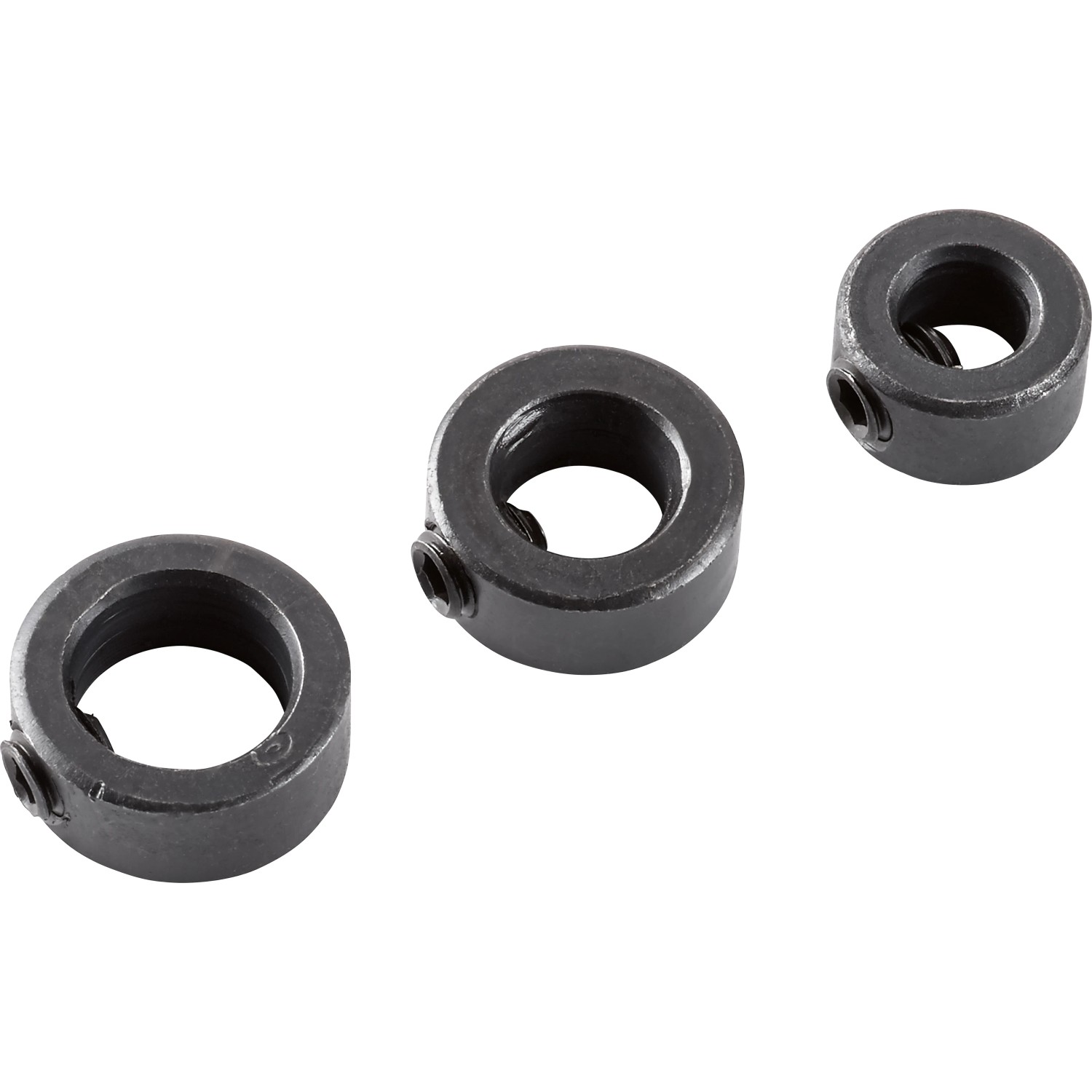LUX Tiefenstopp-Set Classic, 3 Metallringe zur Tiefenbegrenzung für Bohrer (6, 8, 10 mm).