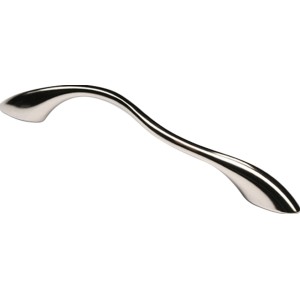 Glänzender Chrom Möbelgriff 1762 aus Metall für Schränke und Schubladen.
