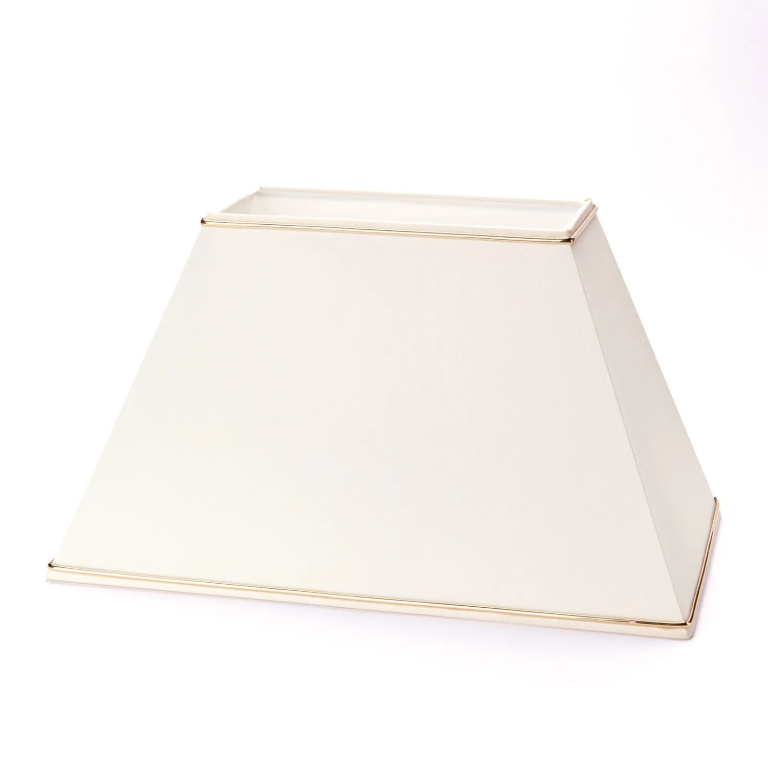 Orion Lightstyle Lampenschirm Creme Rechteckig mit Goldkante 36 x 22 cm H 23 cm