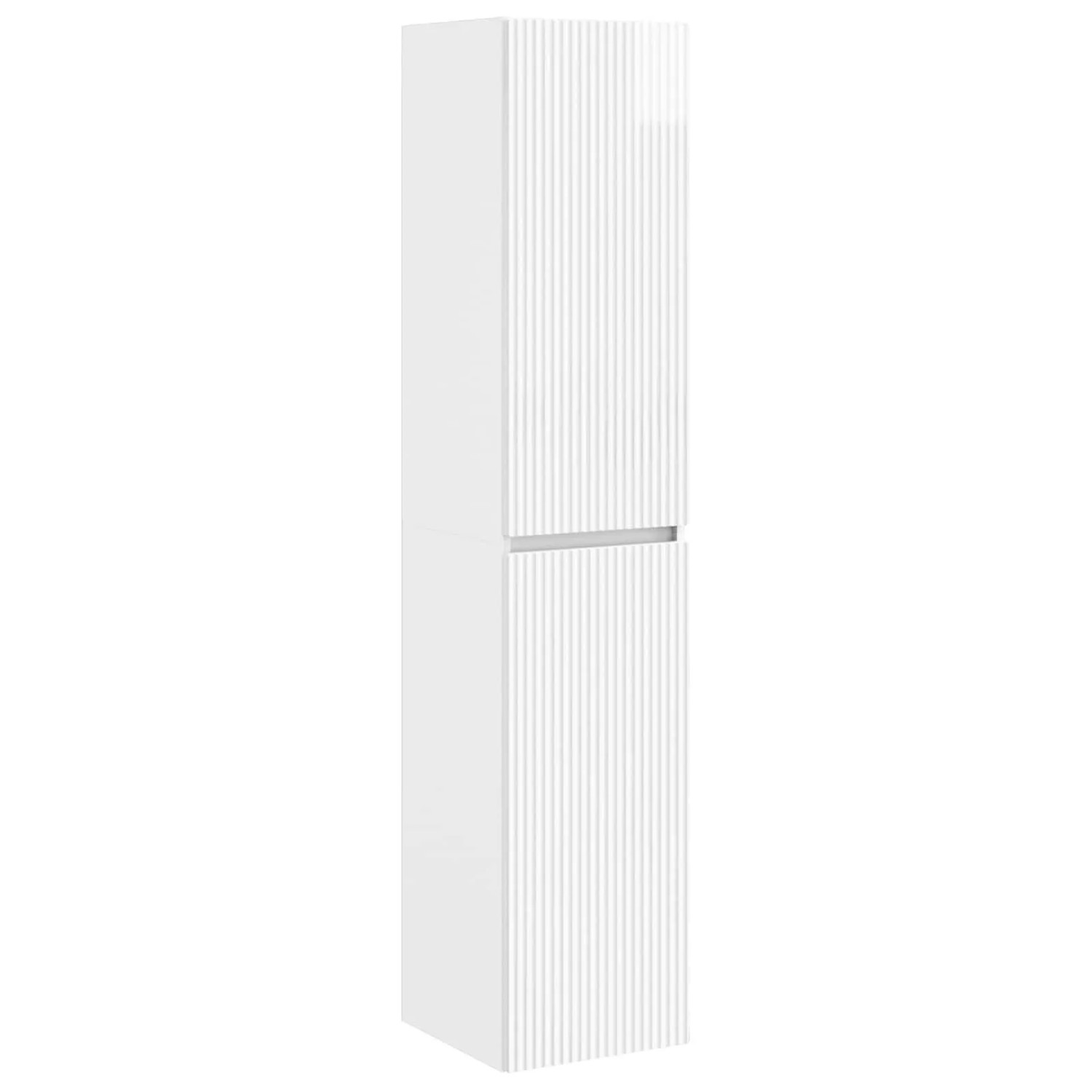vidaXL Wandmontierter Badezimmerschrank Hochglanz Weiß 890516