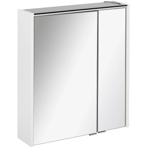 Fackelmann Spiegelschrank Denver, 60 cm, weiß, mit Softclose-Türen. Badezimmerschrank mit Spiegelfront.