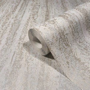 Marburg Vliestapete, beige mit grafischem Streifenmuster.