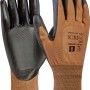 LUX Montagehandschuhe Größe 9, Arbeitshandschuhe mit PU-Beschichtung, wasserabweisend.