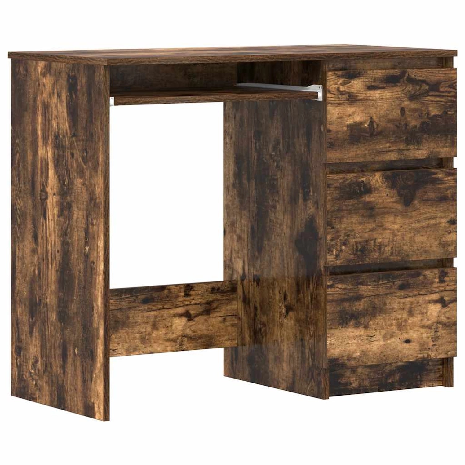 vidaXL Schreibtisch Räuchereiche 90x45x76 cm Holzwerkstoff 815507 günstig online kaufen