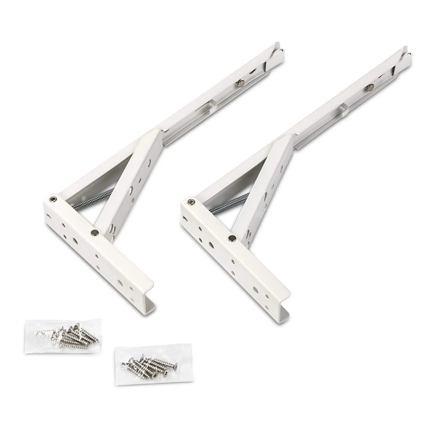 Thumbnail - SOTECH 1 Paar Klappkonsolen Länge 292,5 mm Weiß Tragkraft 55 kg