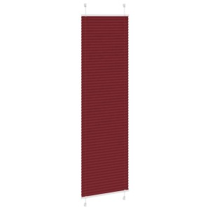 Bordeauxrotes Plissee, 65x200 cm, aus Polyester für Fenster.