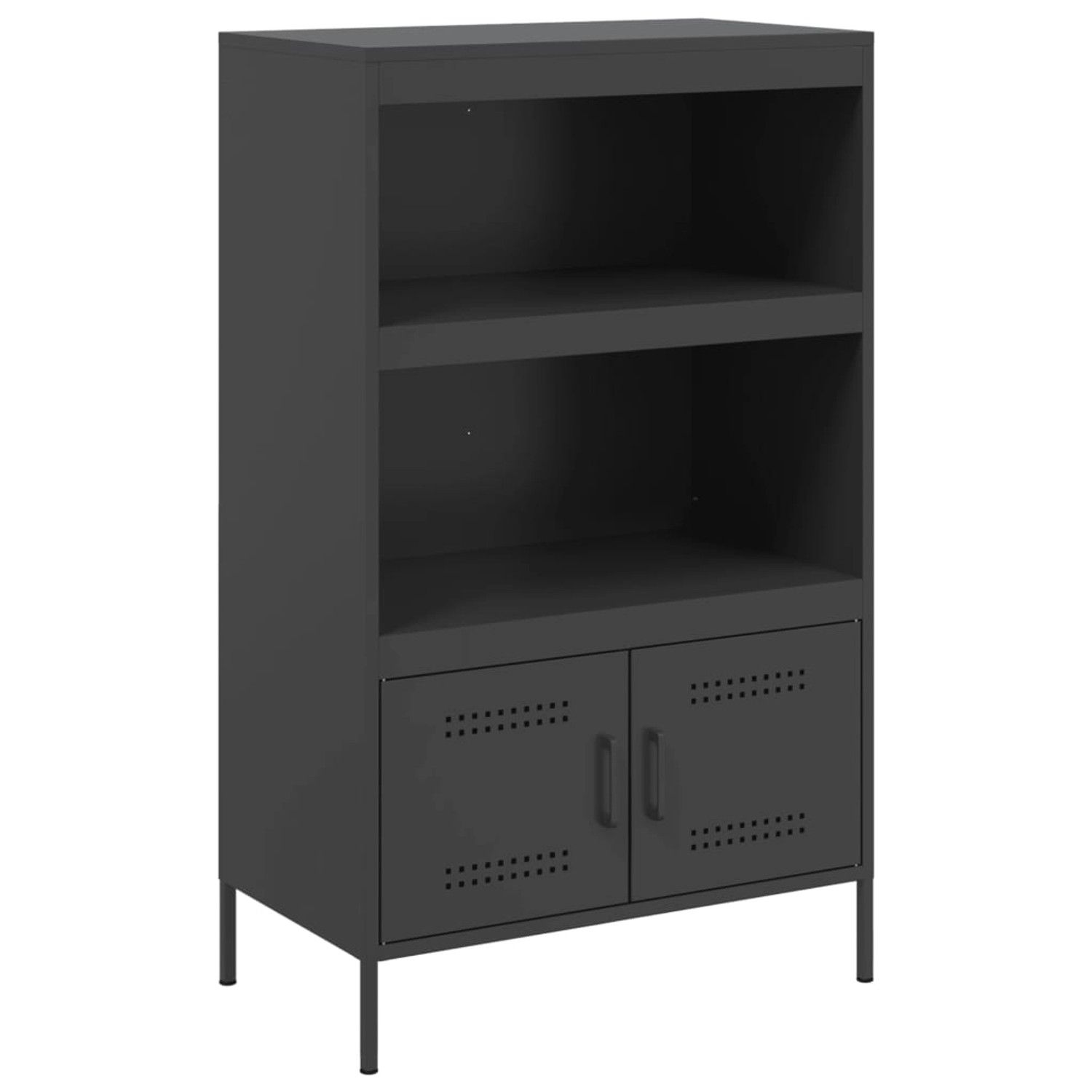 vidaXL Highboard Schwarz 68x39x113 cm Stahl 842970 günstig online kaufen