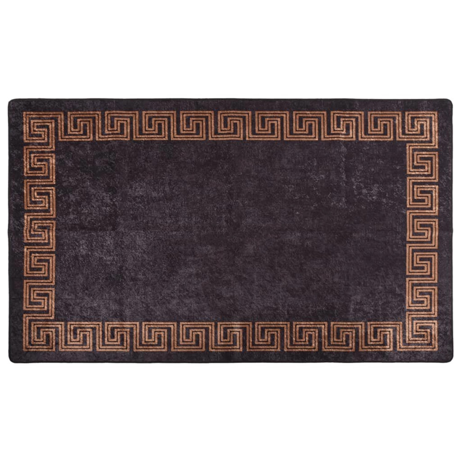 vidaXL Teppich Waschbar Schwarz Und Gold 120x170 Cm Rutschfest 1908207 günstig online kaufen