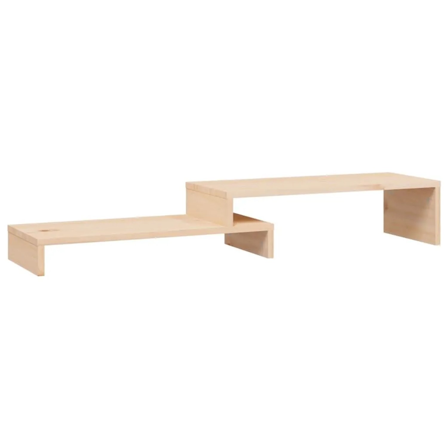 vidaXL Monitorständer 52-101x22x14 cm Massivholz Kiefer 814014