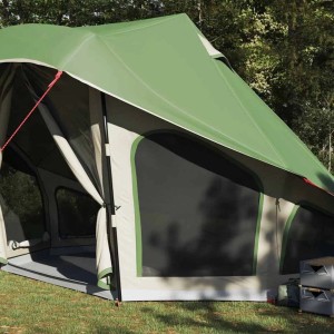 vidaXL Familien-Tipi-Zelt mit Dach Grün 508 x 470 x 300 cm 42000966
