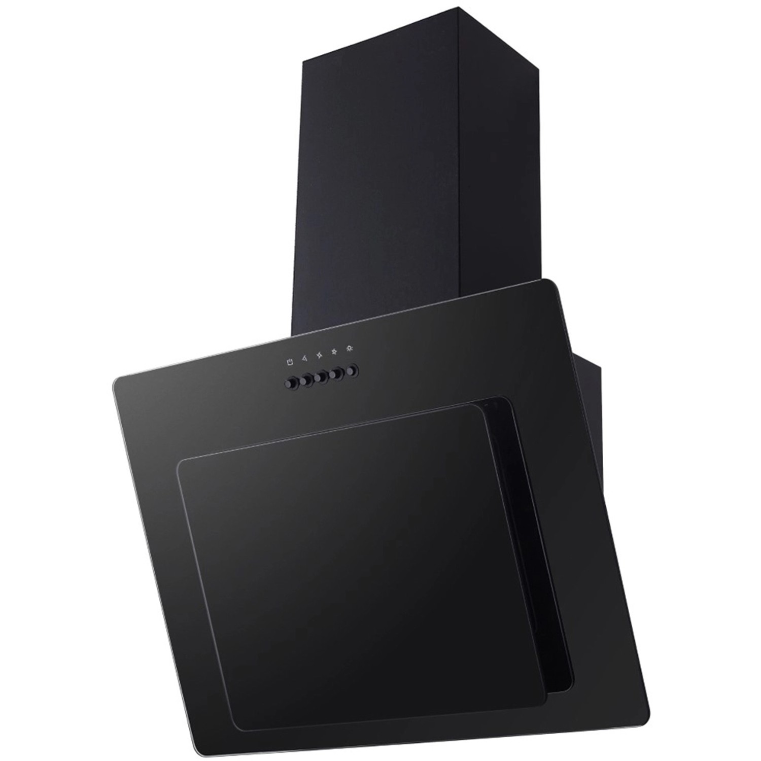 Respekta Schräghaube in Schwarz für die Küchenzeile KB280ESSCGKE.