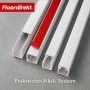 Floordirekt Kabelkanal Oskar Kabelleiste Selbstklebend 10 x 1 m Weiß 15 x 10 mm_8