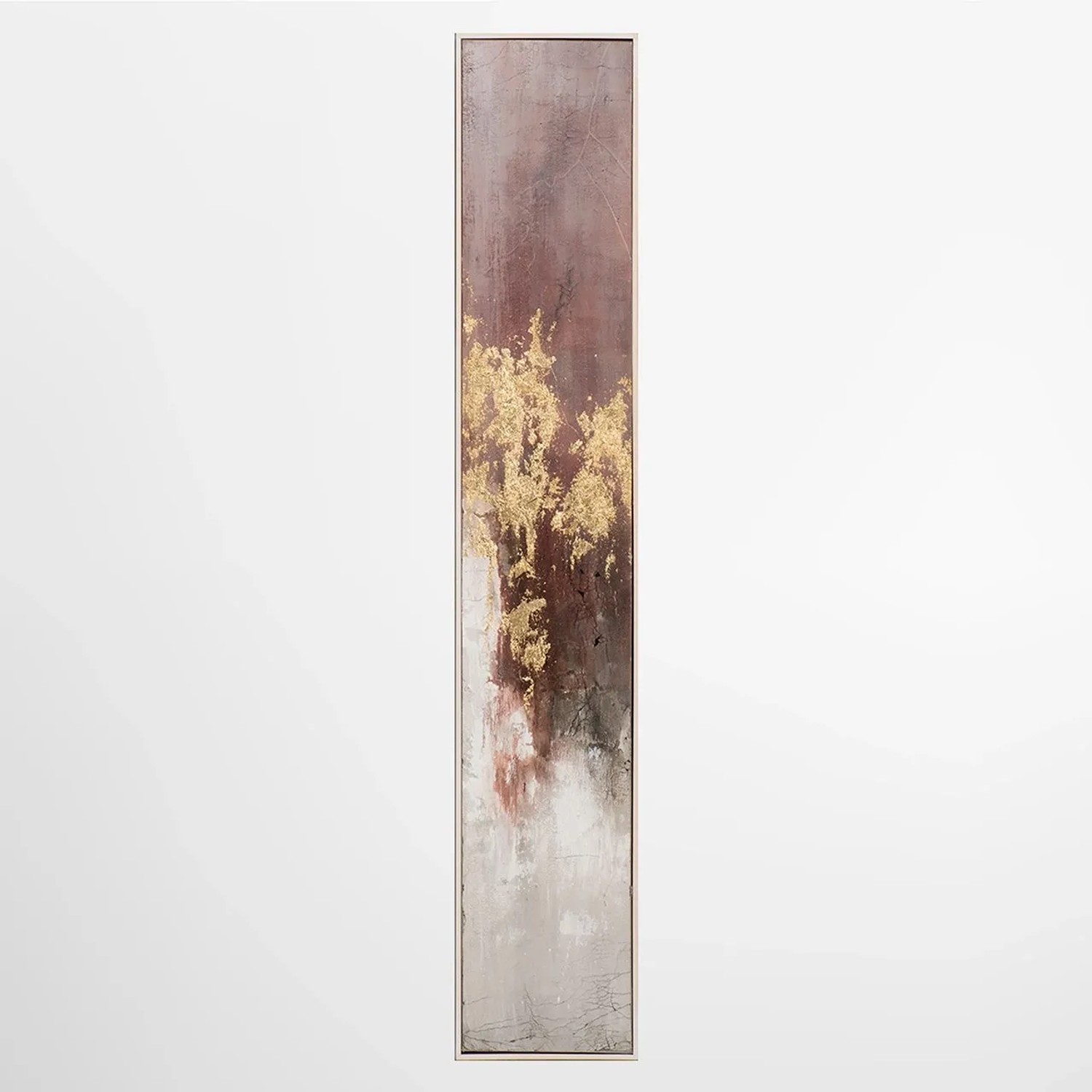Art Universe Leinwandbild Schlanke Variation von Gold und Rose 27 x 152 cm