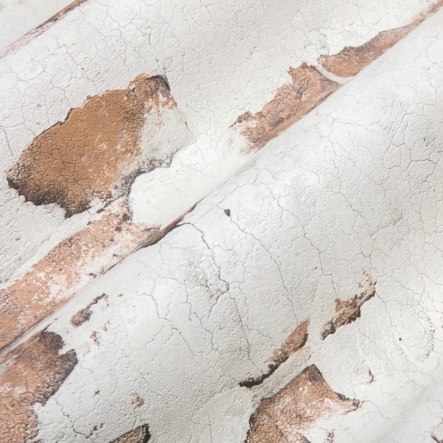 Beige-braune Stein Kacheln Tapete in Spachteloptik, EDEM 819DN56, 1,06x10,05m.