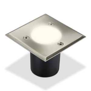 SOTECH Bodeneinbaustrahler ALFA MINI Edelstahl Eckig 100 x 100 mm