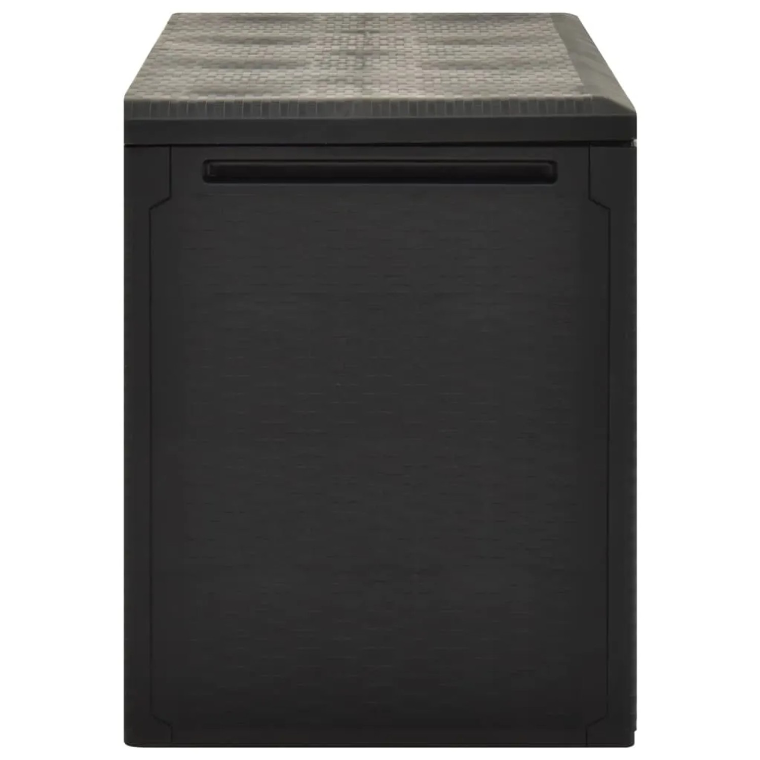VidaXL Gartenbox, anthrazit, 114x47x60 cm. Universalbox aus Polypropylen für Garten oder Terrasse.