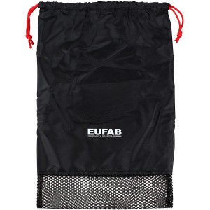 Eufab Transport-Schutz-Set, 6-teilig, in schwarzer Aufbewahrungstasche mit roter Zugschnur.