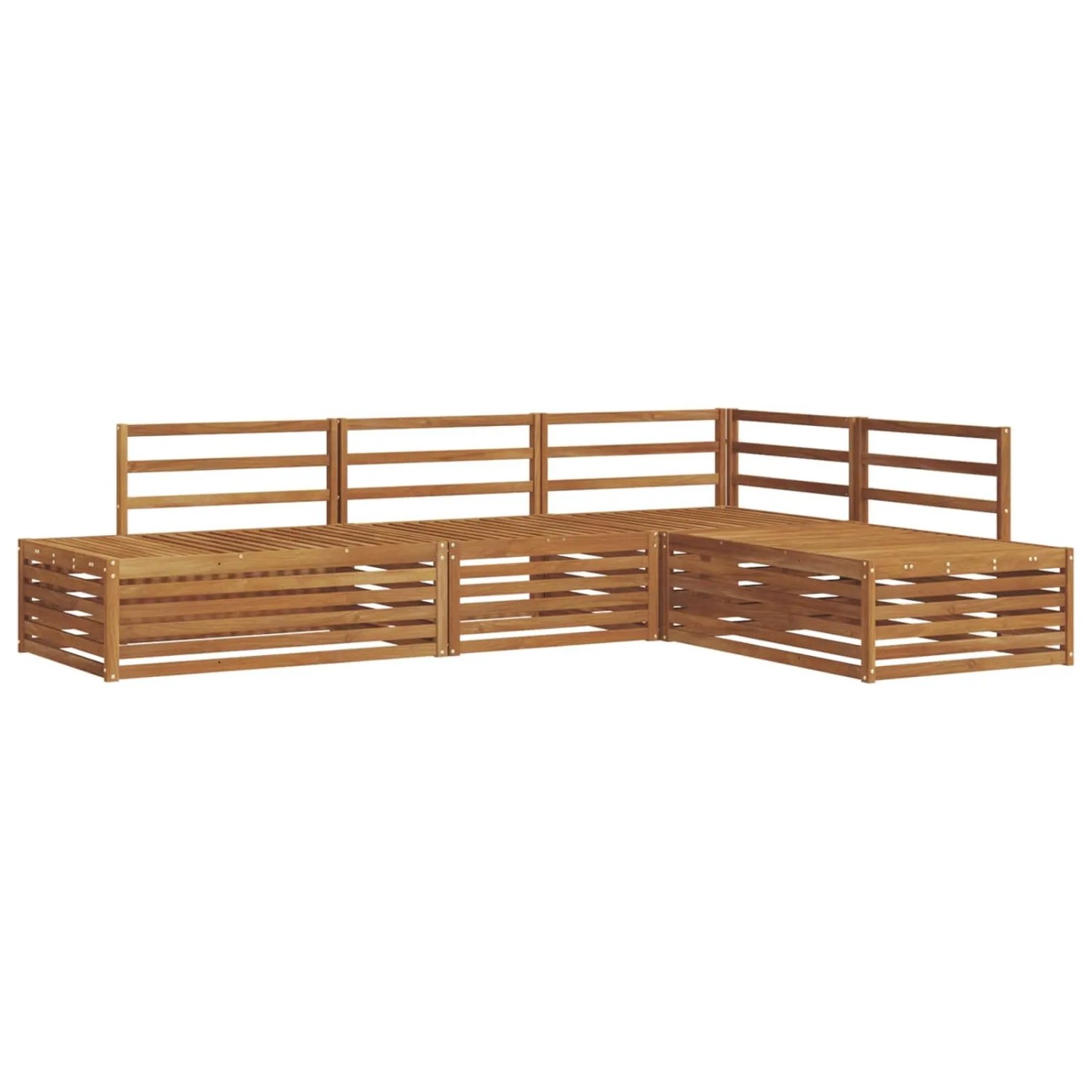 vidaXL Outdoor-Sofagarnitur 4 Stück Natur Massivholz Akazie 3374089