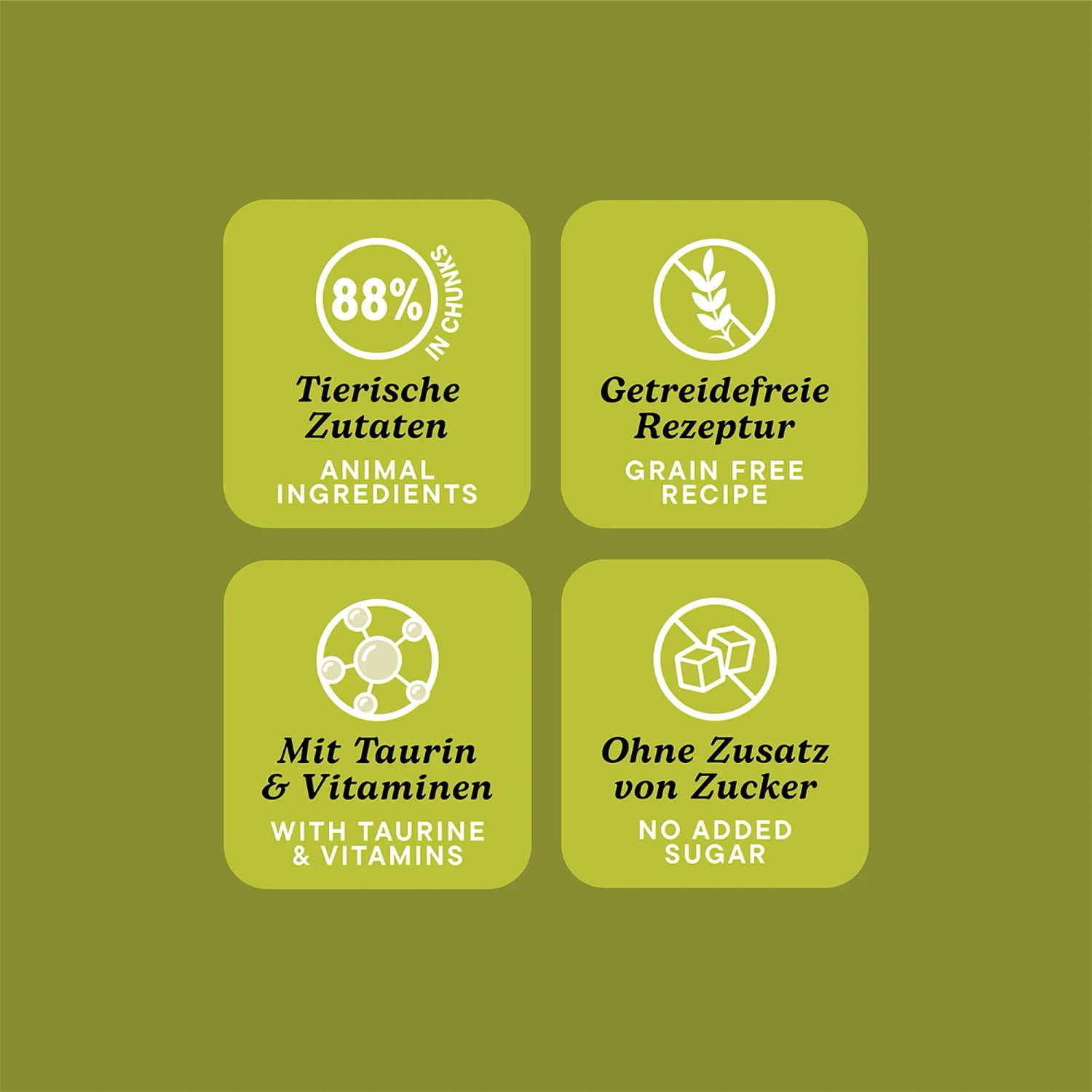 Pawsome Katzen-Nassfutter Adult Kabeljau, Details zu Zutaten und Vorteilen.