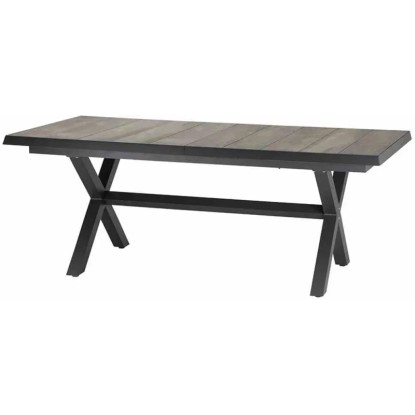 Siena Garden Gartentisch ausziehbar Keramik Washed Grey 100 cm x 200 cm