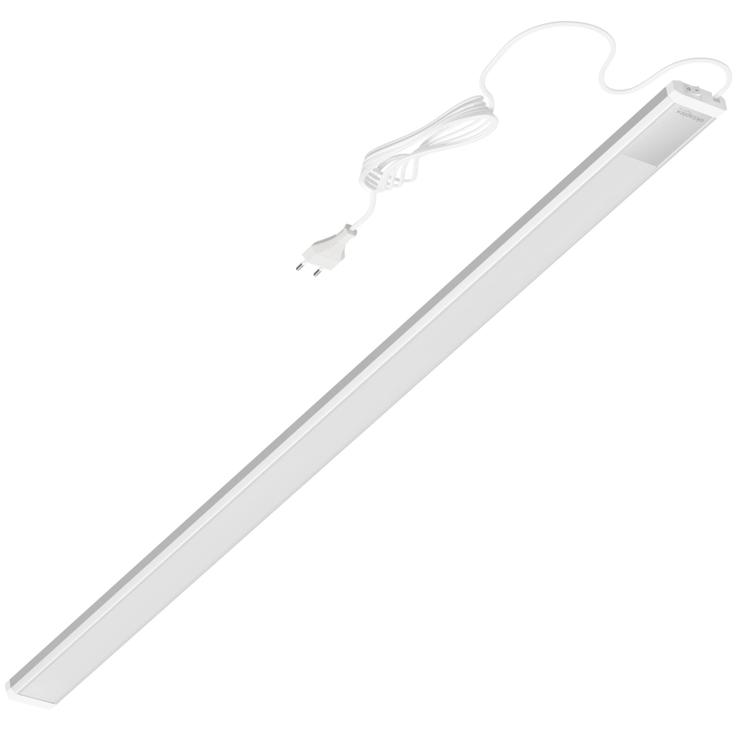 Oktaplex Aluminium Unterbauleuchte Neutralweiß 4000K Küchenlicht 90cm 1150 Lm Lichtleiste mit Schalter
