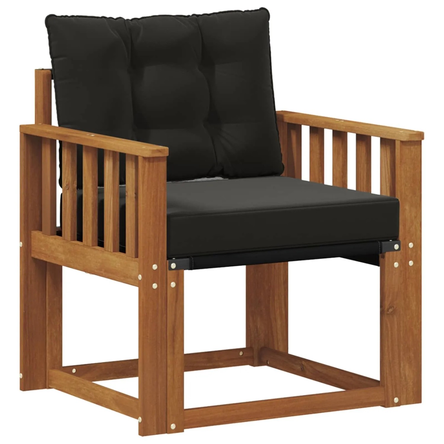 vidaXL 2 Stück Outdoor-Sofagarnitur Massives Akazienholz und Textilene 3436296
