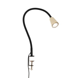 Orion Leuchten Klemmleuchte Dotty 65cm 1 x GU10 Schwarz Beige