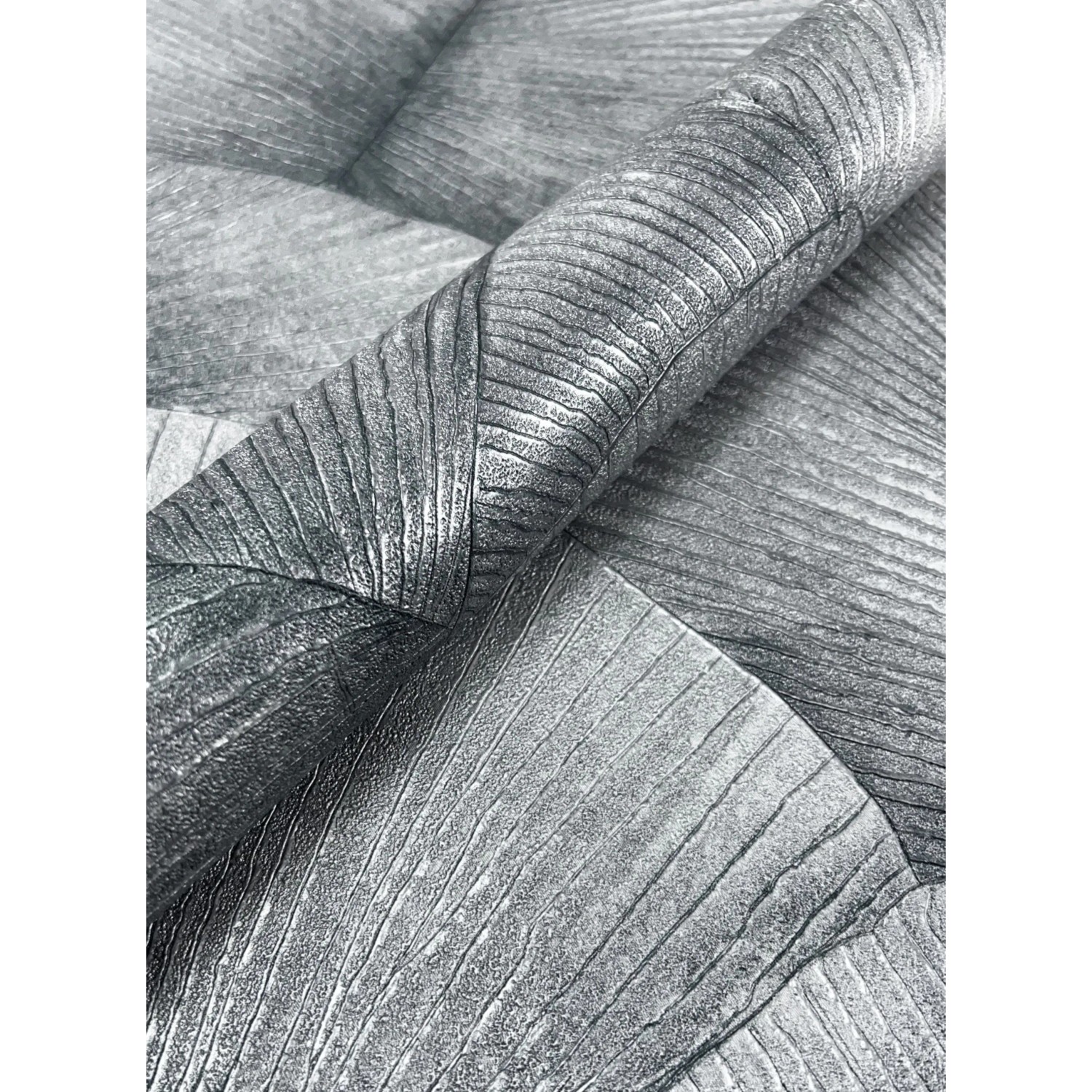 Newroom Vliestapete Malou Silber Dschungel Modern FSC® günstig online kaufen