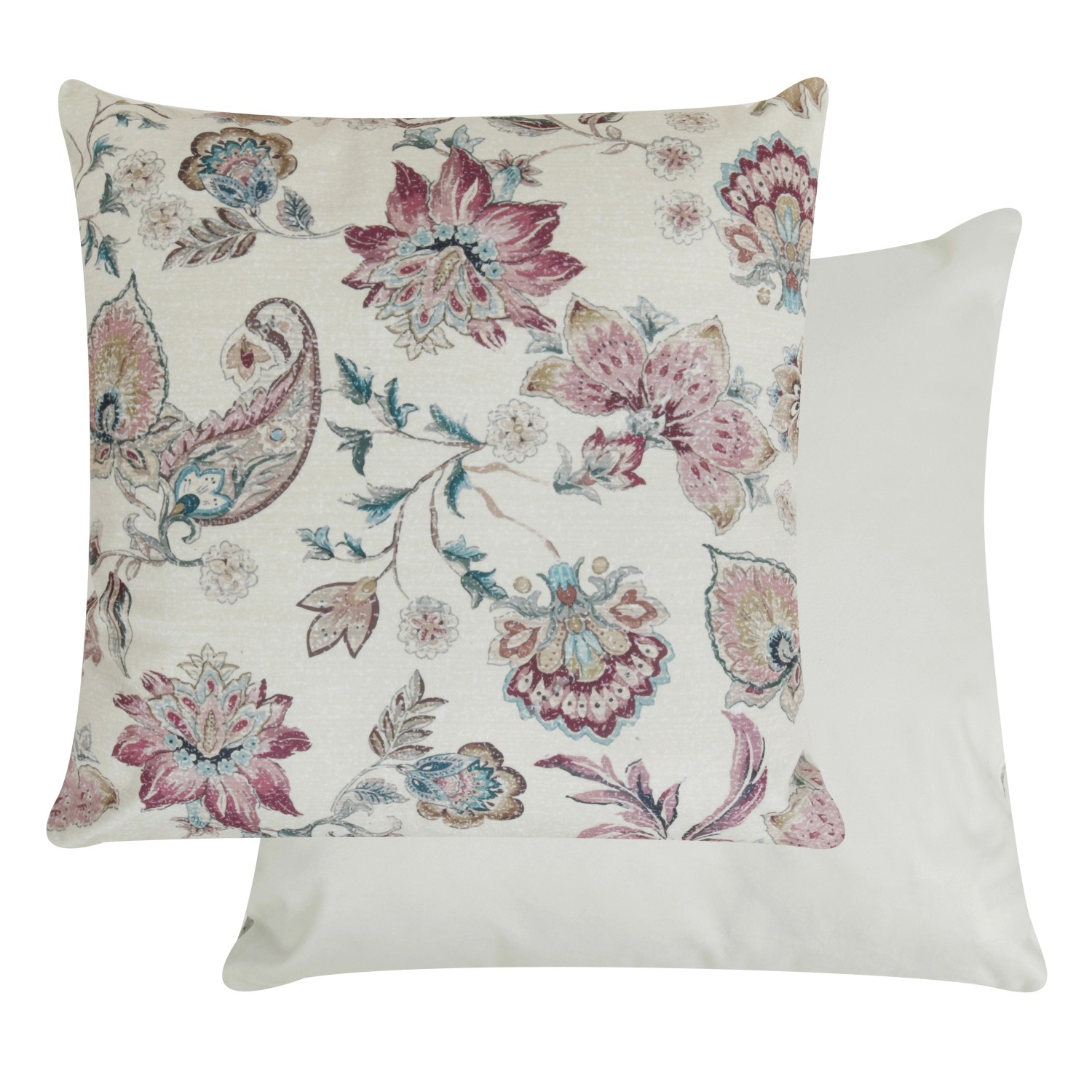 Sehlbach Gefülltes Kissen Paisley Flower 45 cm x 45 cm Rosa