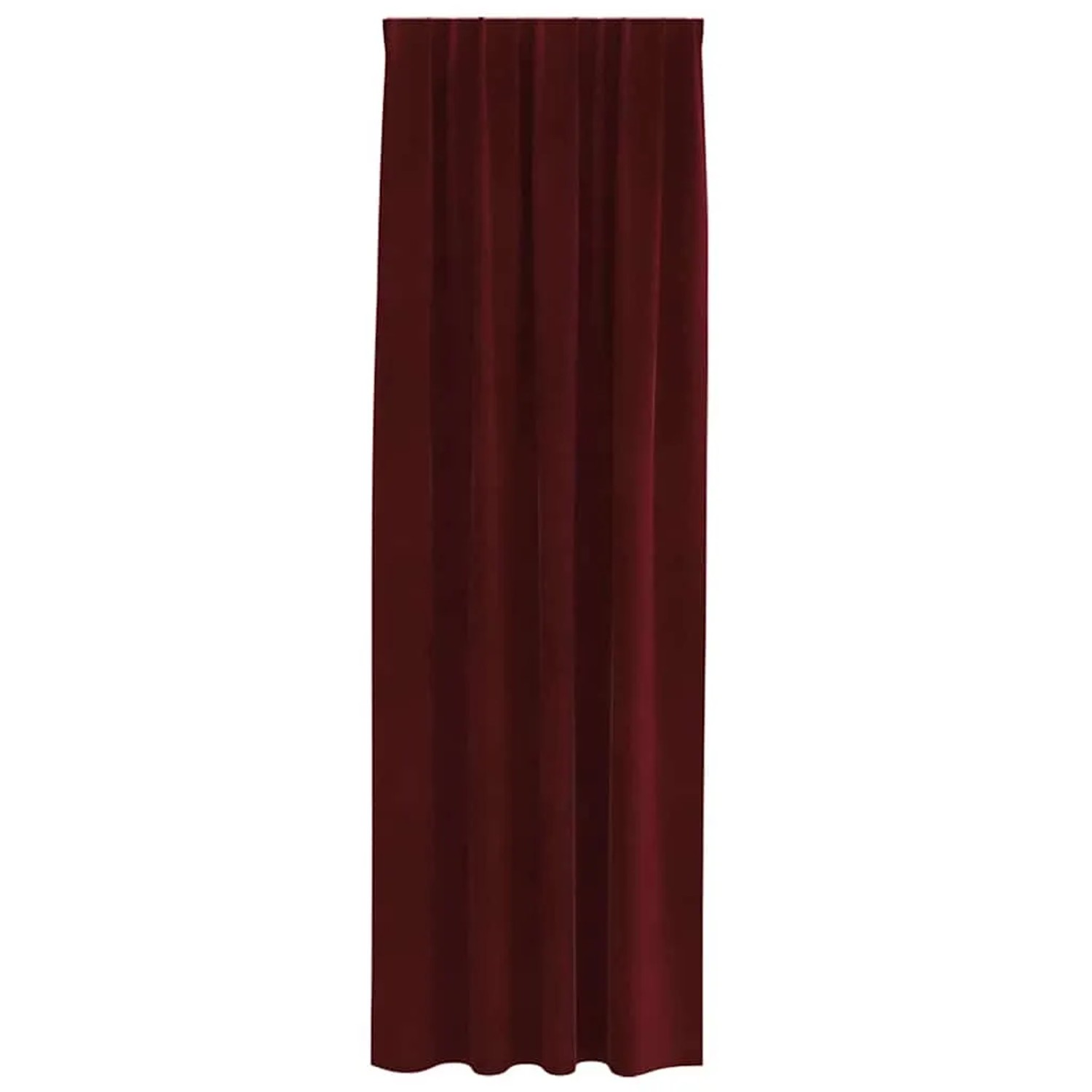 vidaXL Vorhänge 2 Stk Weinrot 140 x 245 cm Samt 4107306_4