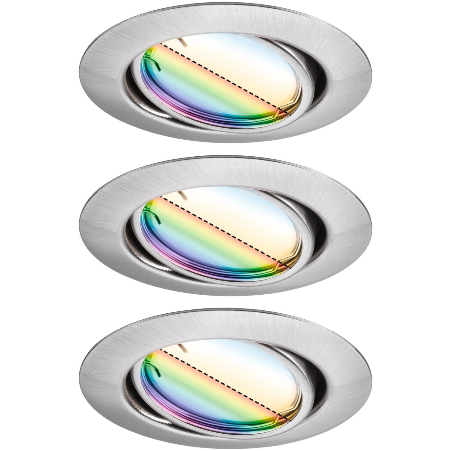 Paulmann Urail LED-Einbauleuchte Basisset Smart Home Zigbee Coin Rund 90 mm 420lm RGBW