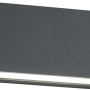 Moderne Trio LED-Wandleuchte Trent in Anthrazit für den Außenbereich, mit Up- und Downlight.