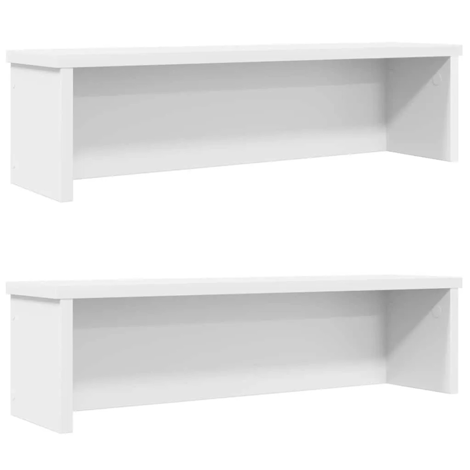 vidaXL Küchenregale Stapelbar 2 Stk Weiß 60x15x16 cm 860500